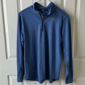 Nike Dri-fit men’s blue pullover, large